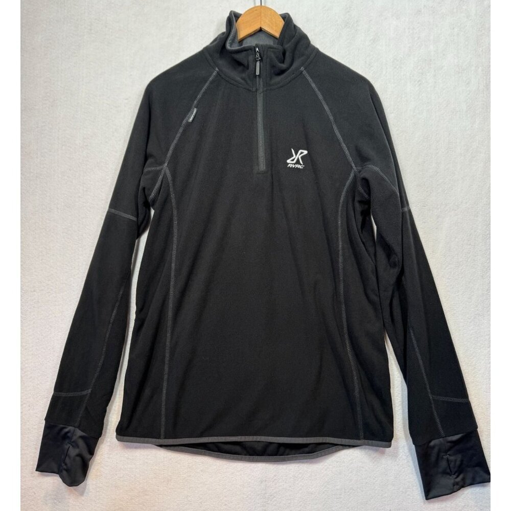 RVRC RevolutionRace Trekker Fleece Pullover Black 1/4 Zip Top Outdoors Men's XL